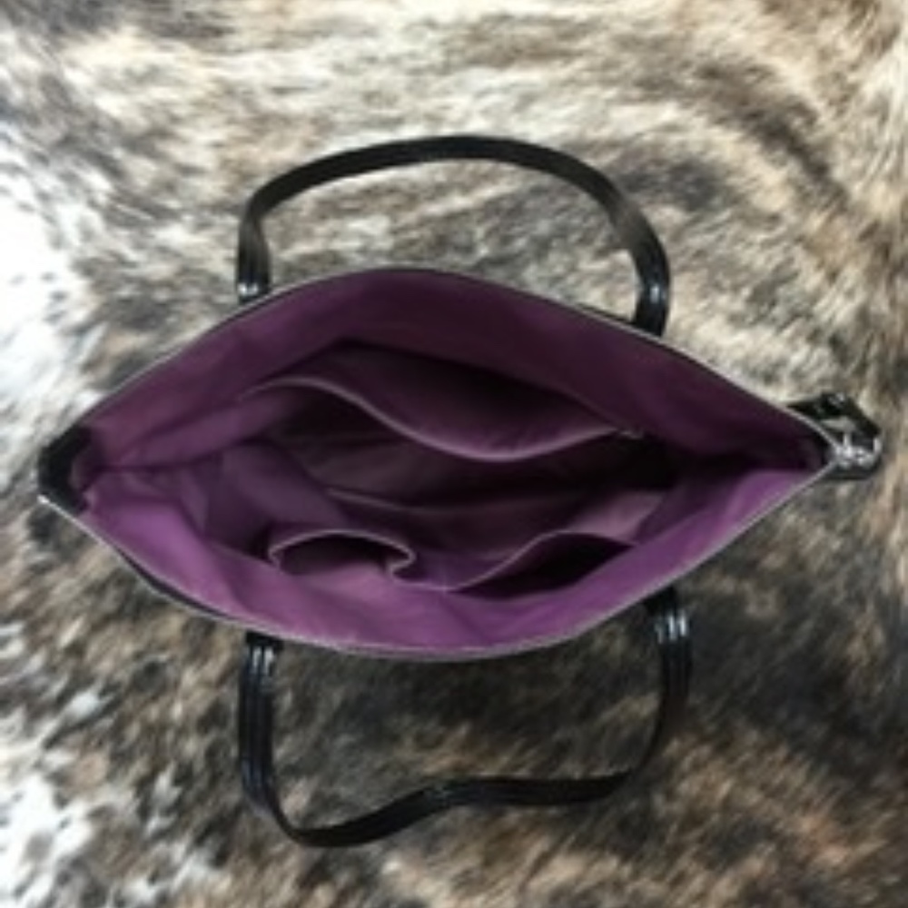 COACH Laura Black Leather Tote